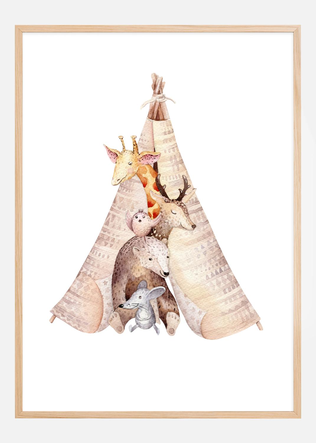 Product Image for Animal sleepover Póster (21x29.7 cm (A4))