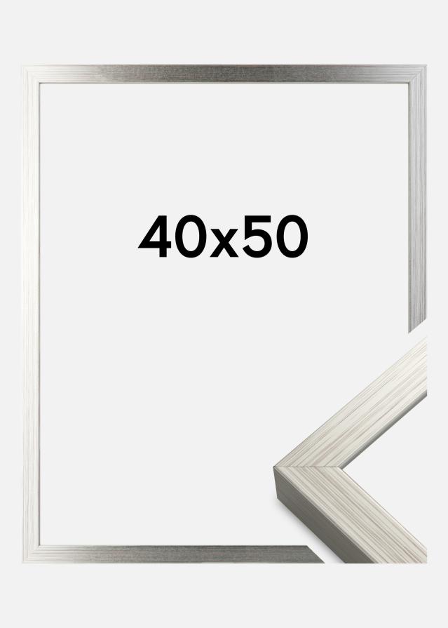 Moldura Falun Prateado 40x50 cm