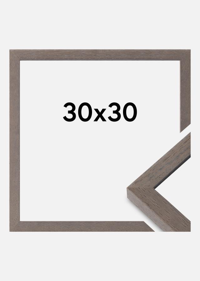 Moldura Hermes Vidro acrílico Cinzento 30x30 cm