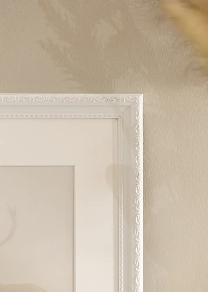 Moldura Abisko Branco 20x30 cm - Passe-partout Branco 15x21 cm (A5)