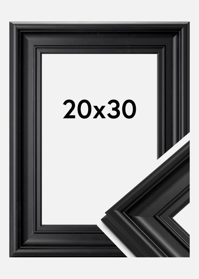Moldura Mora Premium Vidro acrílico Preto 20x30 cm