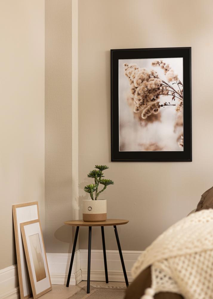 Moldura Galant Preto 40x40 cm - Passe-partout Preto 32x32 cm