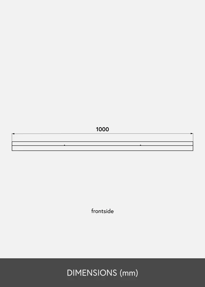 Prateleira para quadros Preto 100 cm