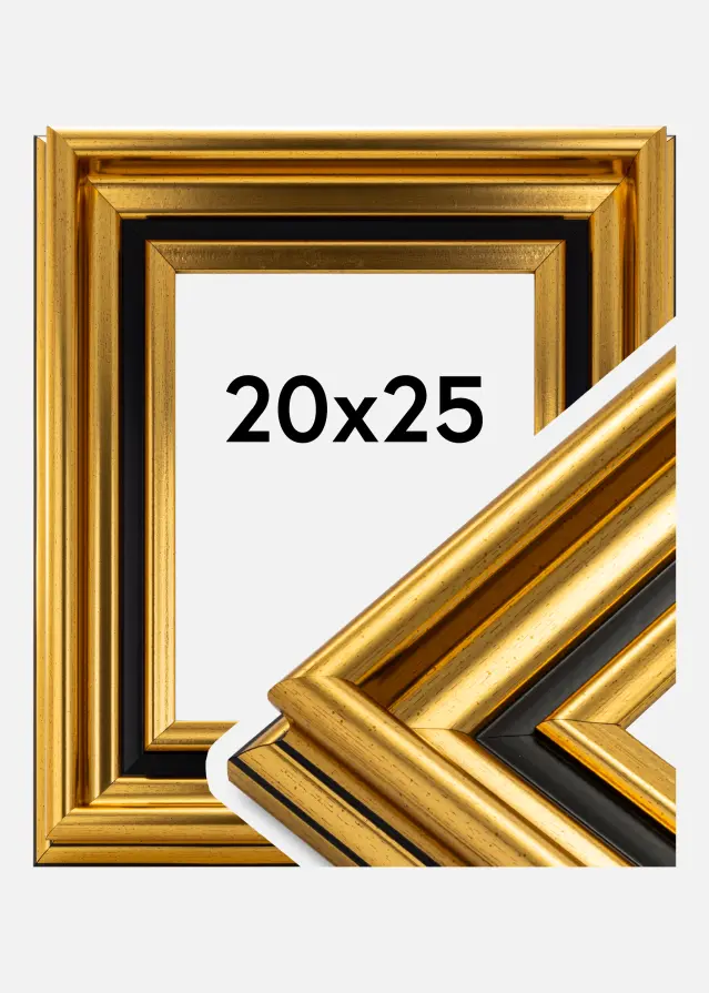 Moldura Gysinge Premium Dourado 20x25 cm