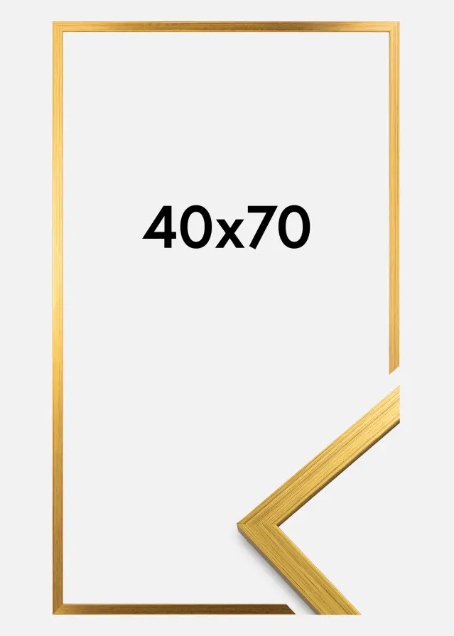 Moldura Edsbyn Vidro acrílico Dourado 40x70 cm