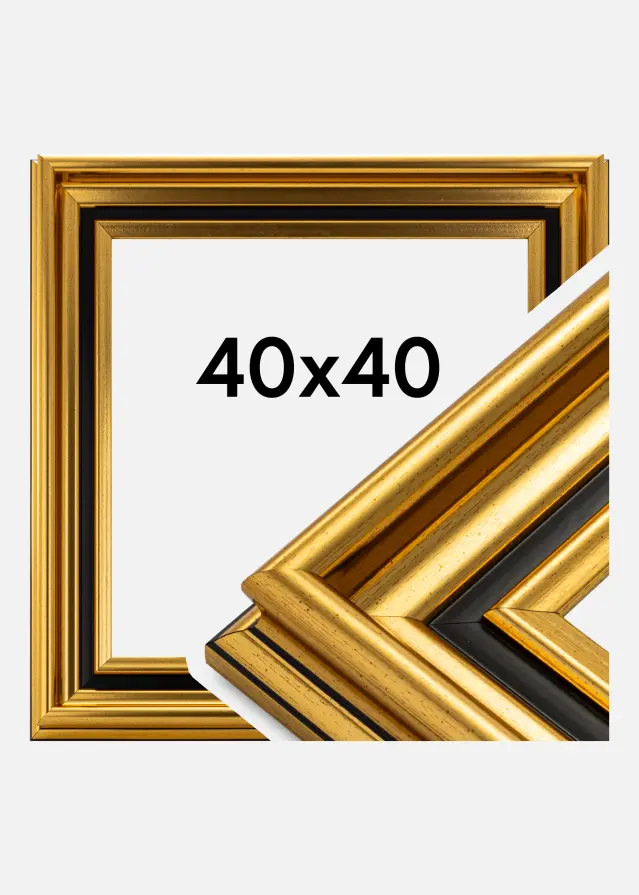 Moldura Gysinge Premium Dourado 40x40 cm