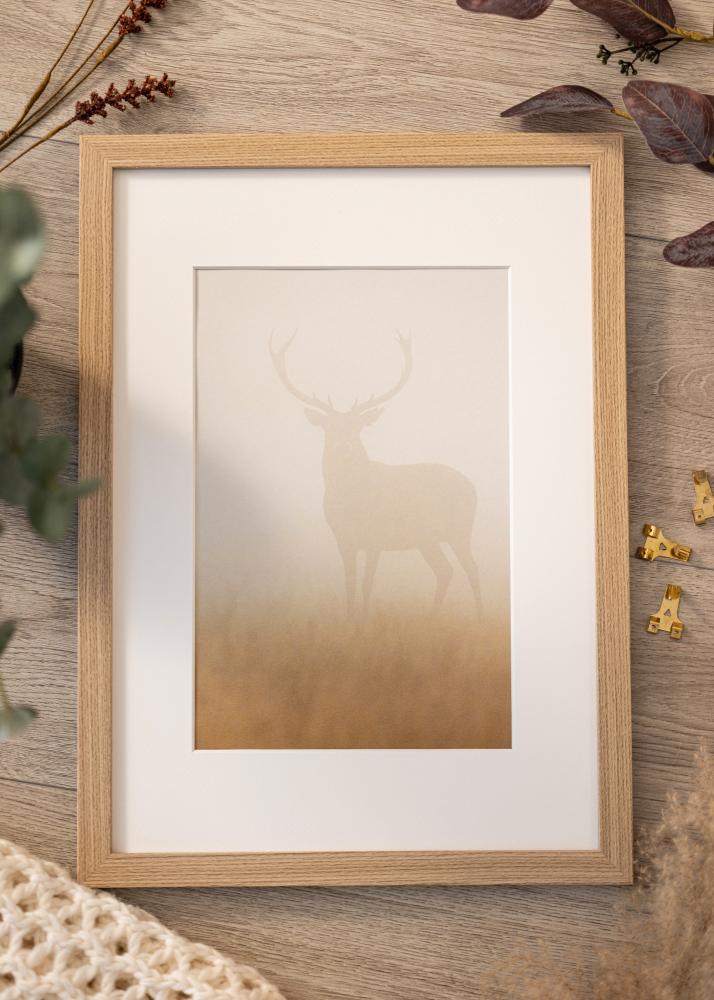 Moldura Deco Vidro acrílico Carvalho 21x29.7 cm (A4)