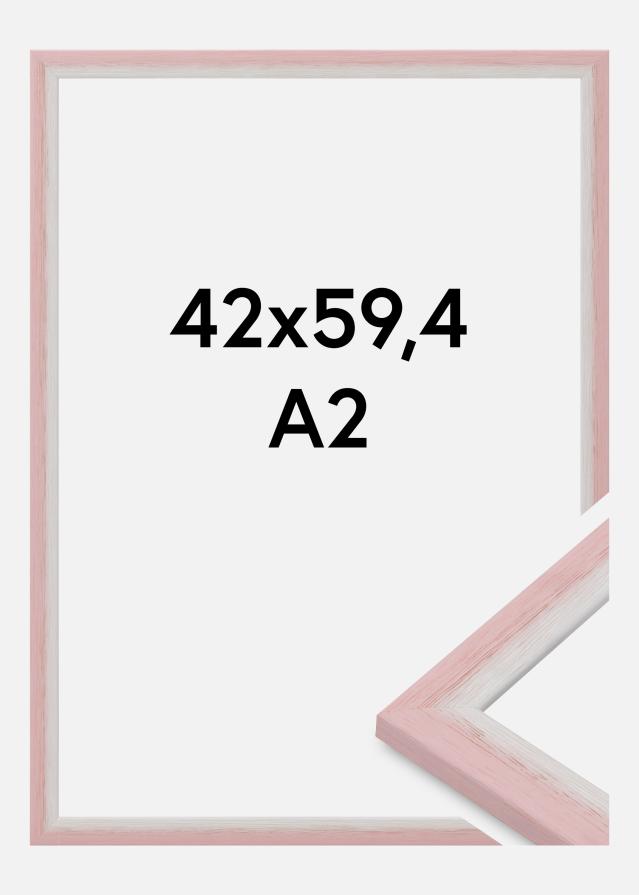 Moldura Cornwall Vidro acrílico Rosa 42x59,4 cm (A2)