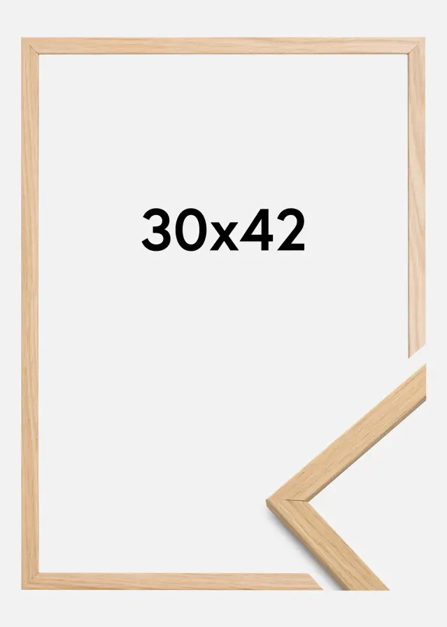 Moldura Edsbyn Vidro acrílico Carvalho 30x42 cm