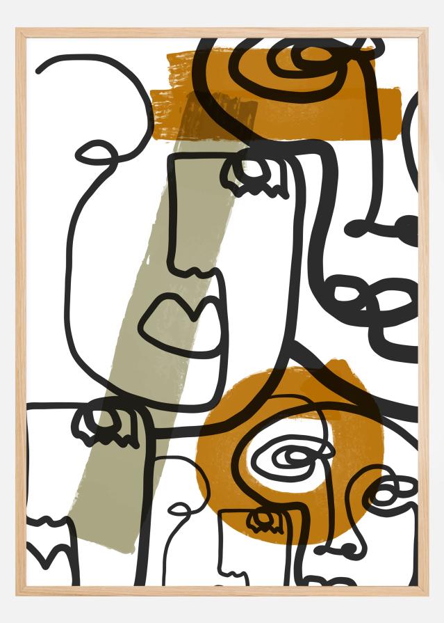 Graphic faces Póster