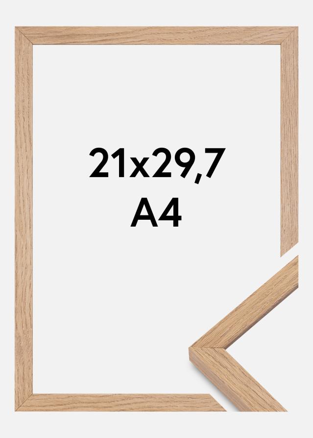 Moldura Montgomery Mate Vidro antirreflexo Carvalho 21x29,7 cm (A4)