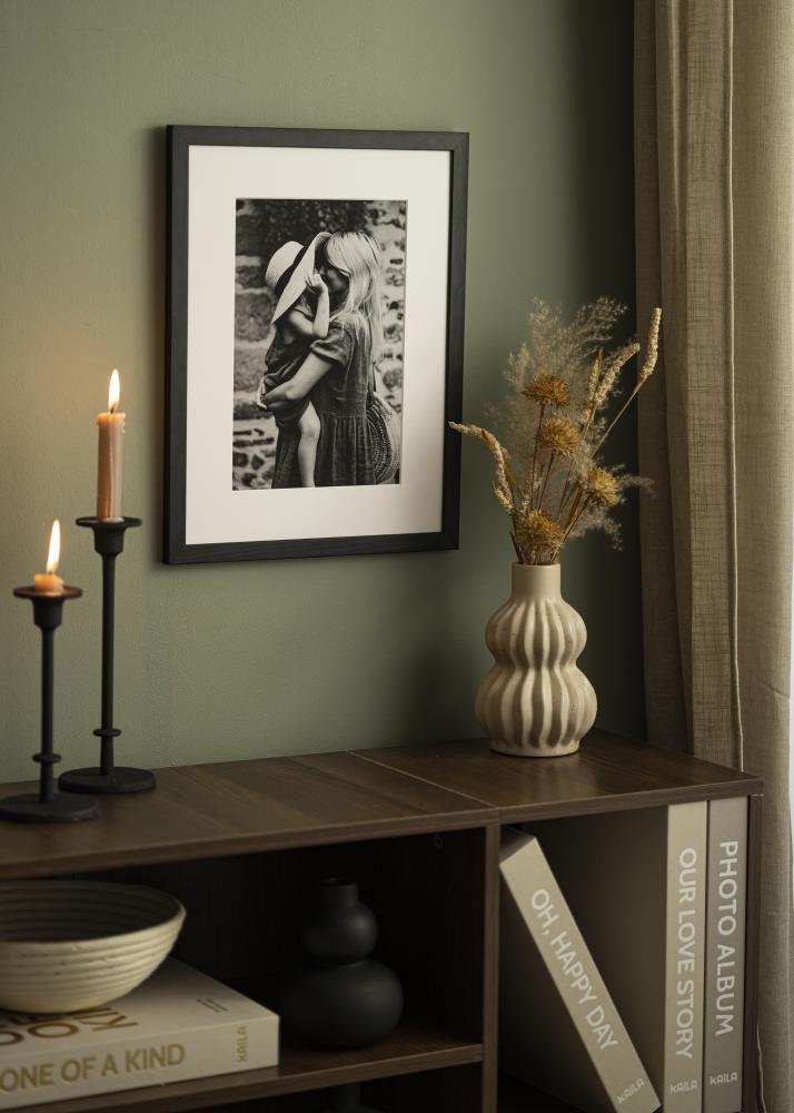 Passe-partout Branco puro - Por medida (bordo interior branco)