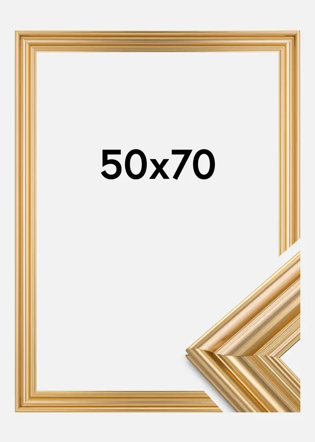 Moldura Charleston Dourado 50x70 cm