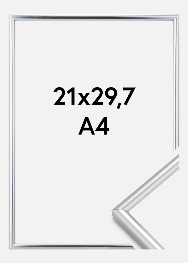 Moldura Galeria Prateado 21x29,7 cm (A4)