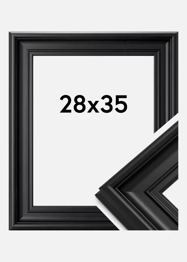 Moldura Mora Premium Preto 28x35 cm