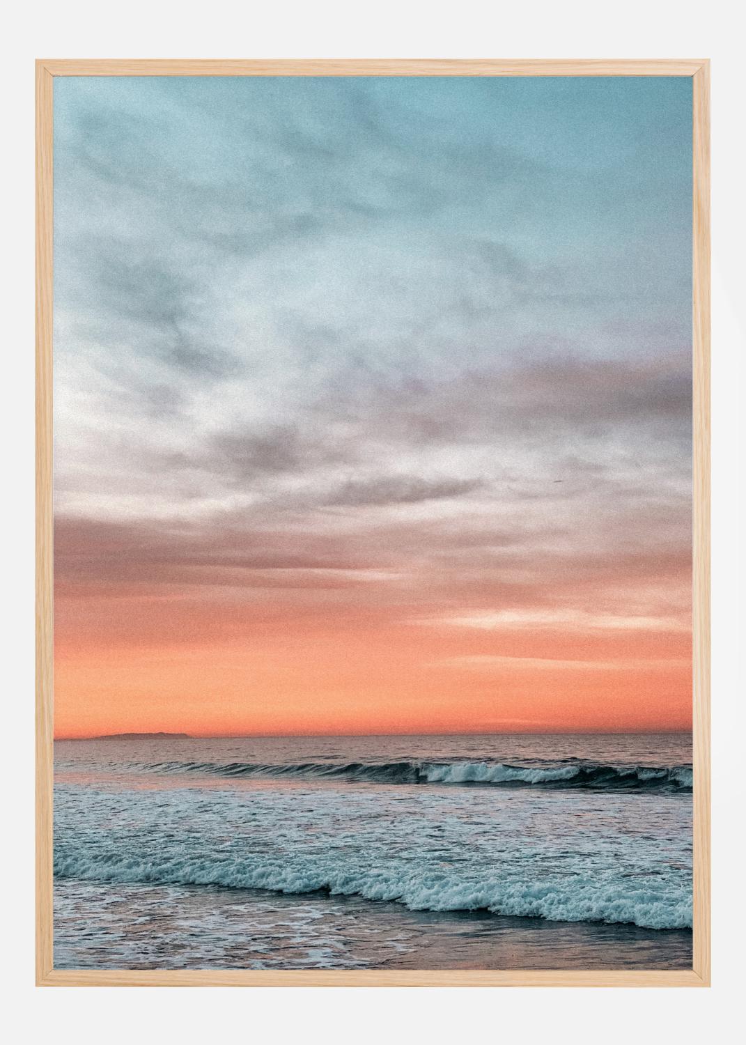 Product Image for Waves Under Sunset Póster (21x29.7 cm (A4))