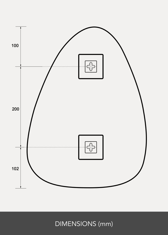 KAILA Espelho Shape I 30x40 cm