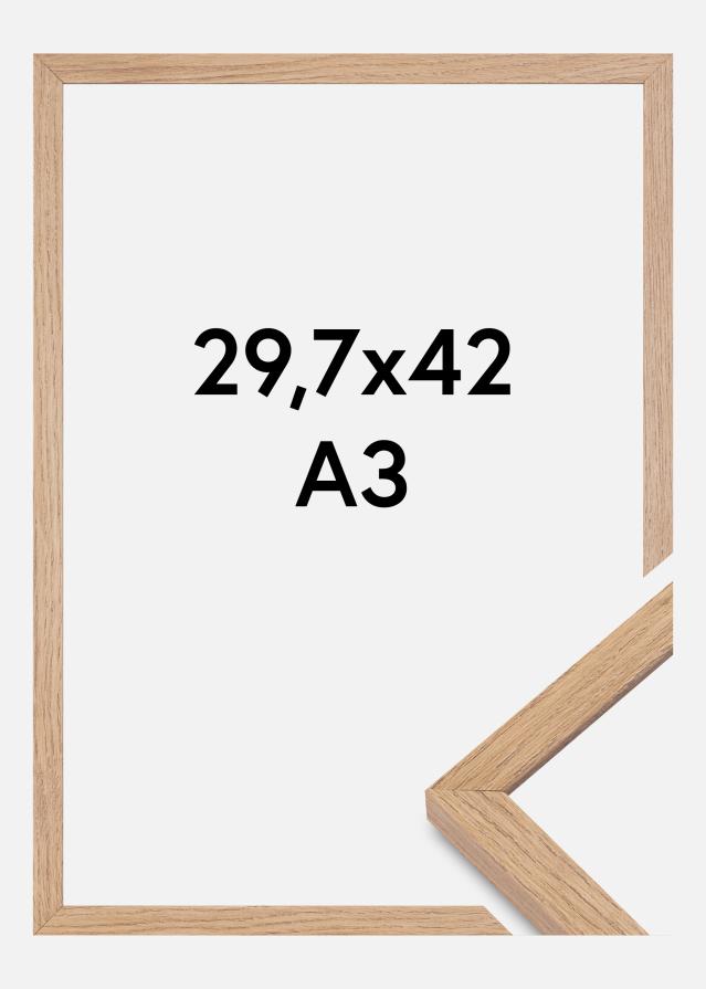 Moldura Montgomery Mate Vidro antirreflexo Carvalho 29,7x42 cm (A3)