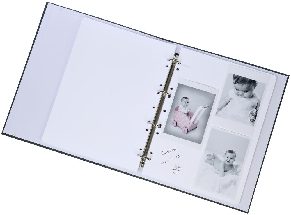 Base Line Canvas Pasta de argolas - Azul