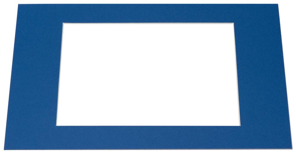 Passe-partout Azul (Bordo interior branco) - Por medida