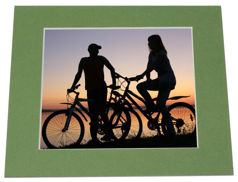 Passe-partout Verde (Bordo interior branco) - Por medida