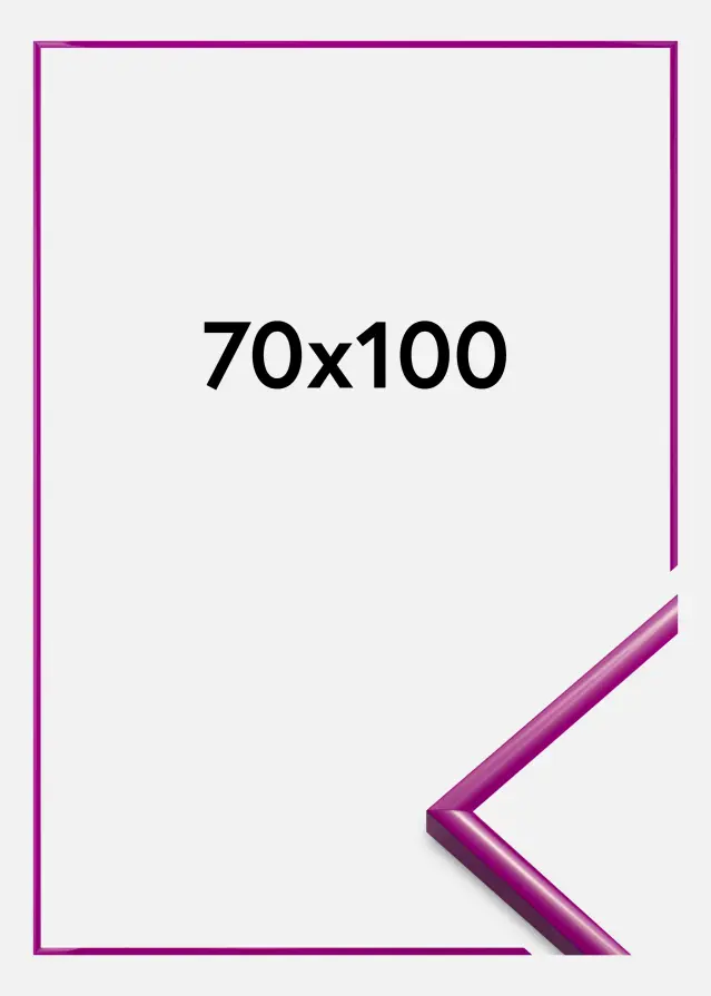 Moldura New Lifestyle Vidro acrílico Fuchsia 70x100 cm