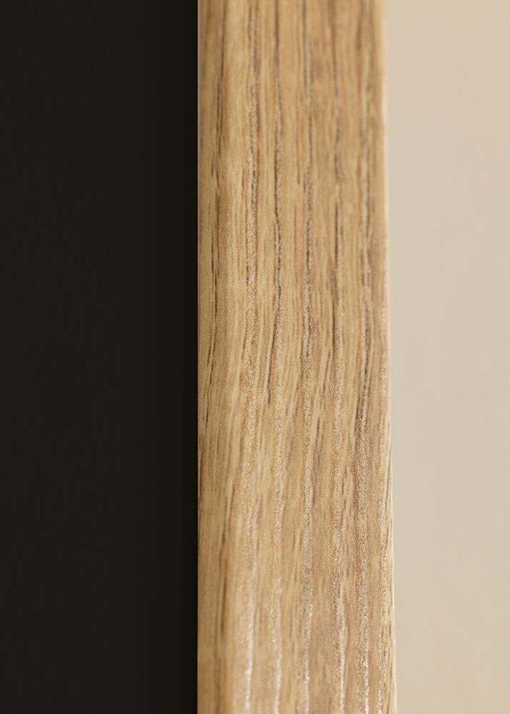 Moldura Fiorito Carvalho-claro 30x40 cm - Passe-partout Preto 21x30 cm