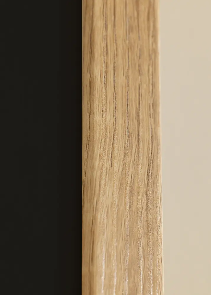 Moldura Fiorito Carvalho-claro 40x60 cm - Passe-partout Preto 32,9x48,3 cm (A3+)