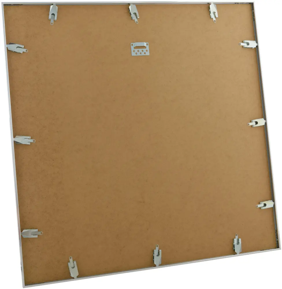Moldura Nielsen Premium Alpha Brilhante Prateado 70x70 cm