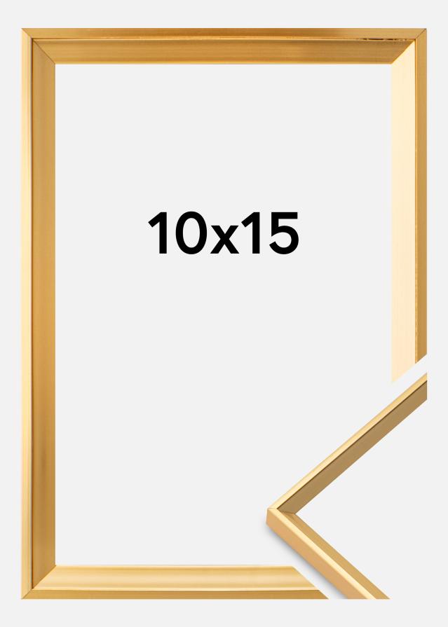 Moldura Desire Vidro acrílico Dourado 10x15 cm