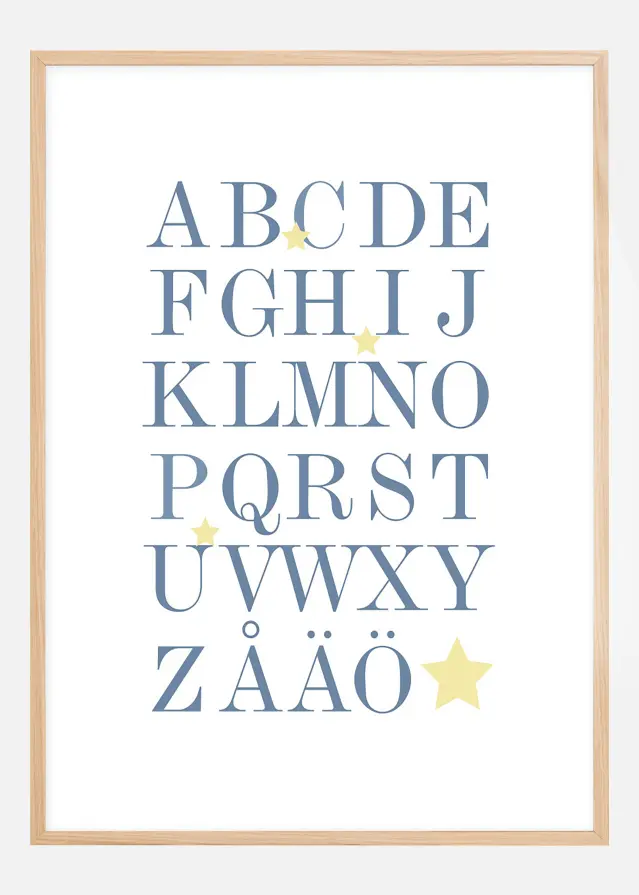 ABC - Azul/Bege Póster
