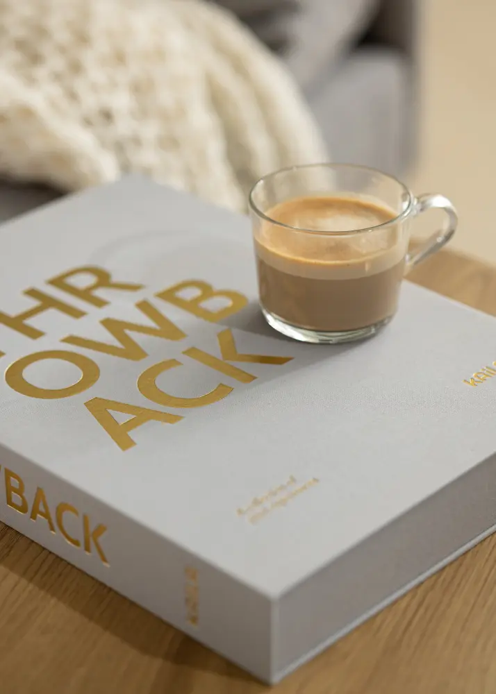 KAILA THROWBACK Grey XL - Coffee Table Photo Álbum (20 Preto Sidor/10 folhas)