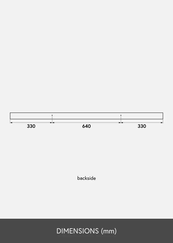 Prateleira para quadros Branco 130 cm