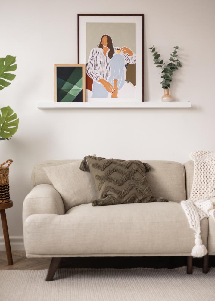 KAILA Prateleira de Quadros Branco 120 cm