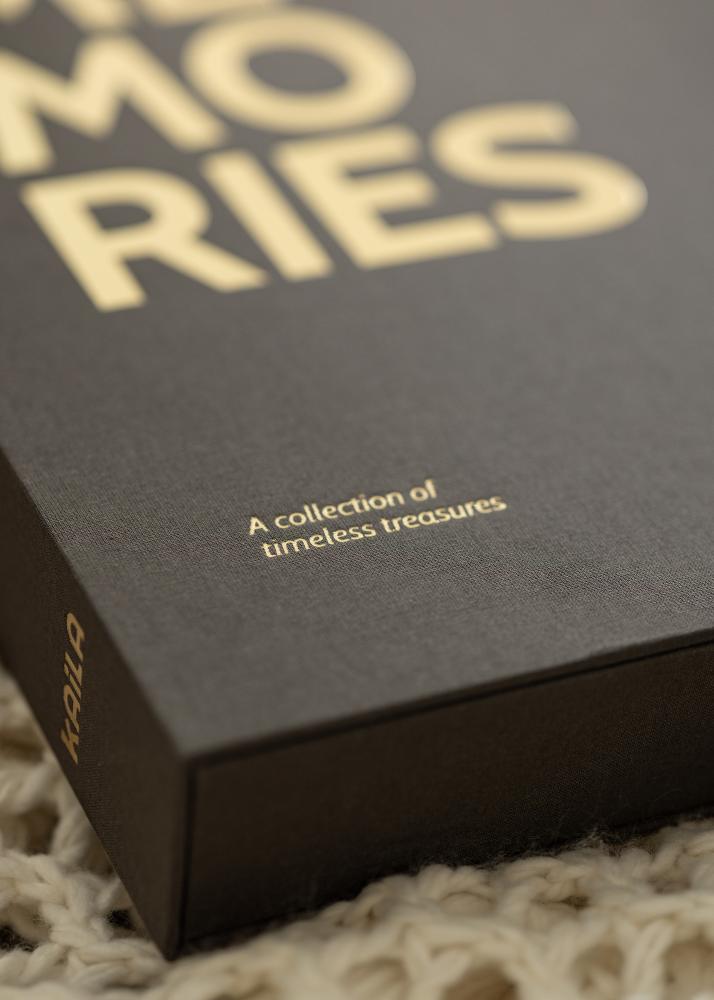 KAILA MEMORIES Black XL - Coffee Table Photo Álbum - 60 Fotografias 11x15 cm