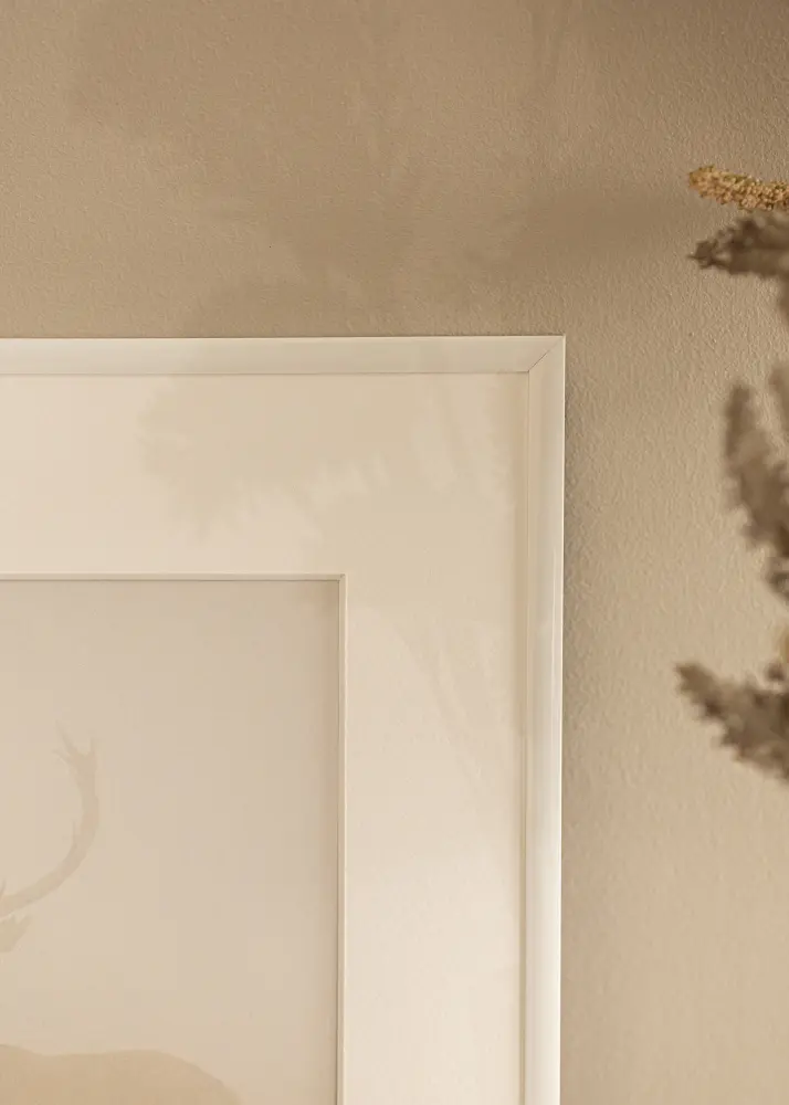 Moldura New Lifestyle Branco 50x70 cm - Passe-partout Branco 33x56 cm