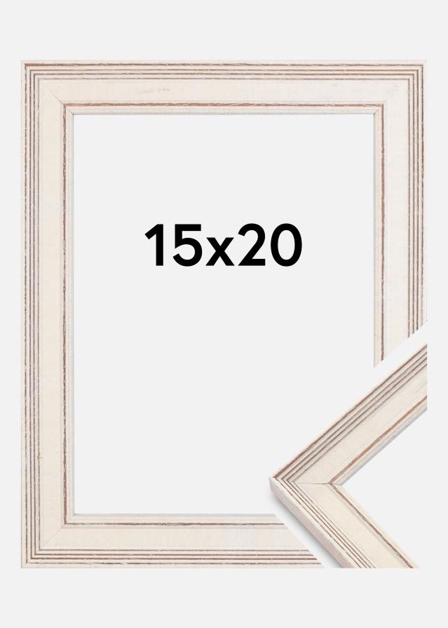 Moldura Shabby Chic Branco 15x20 cm