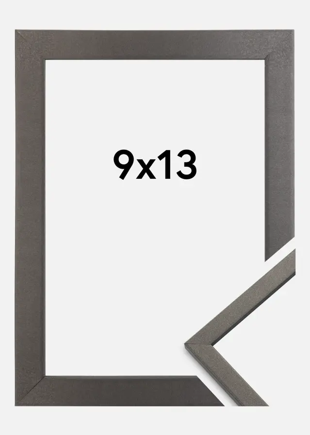 Moldura Edsbyn Vidro acrílico Grafite 9x13 cm