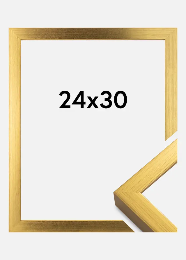 Moldura Falun Vidro acrílico Dourado 24x30 cm