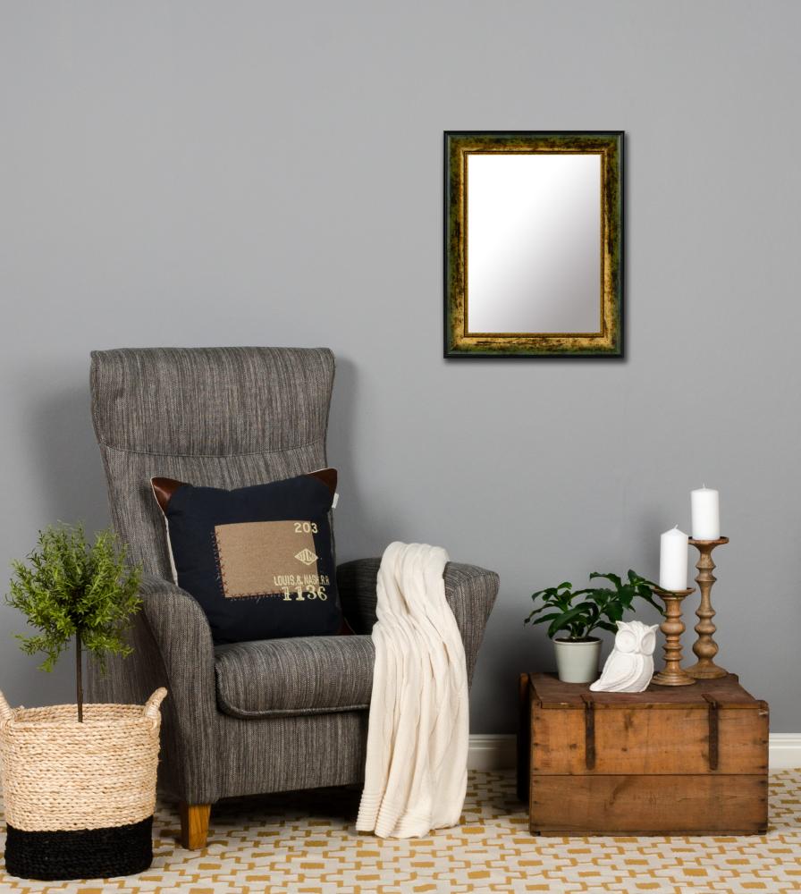 Espelho Roxen Dourado mosqueado - Tamanho personalizável