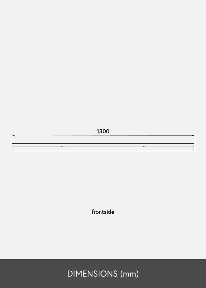 Prateleira para quadros Branco 130 cm