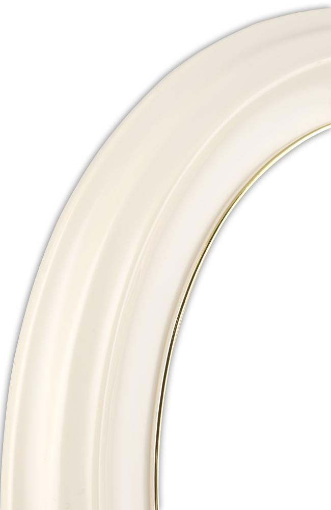 Eiri Mozart Oval Branco 15x20 cm