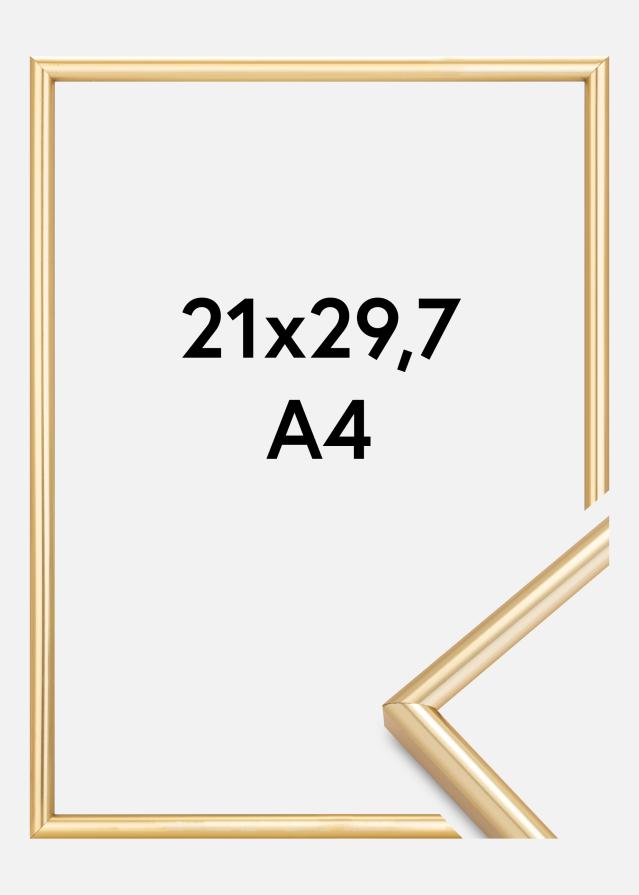Moldura Galeria Dourado 21x29,7 cm (A4)