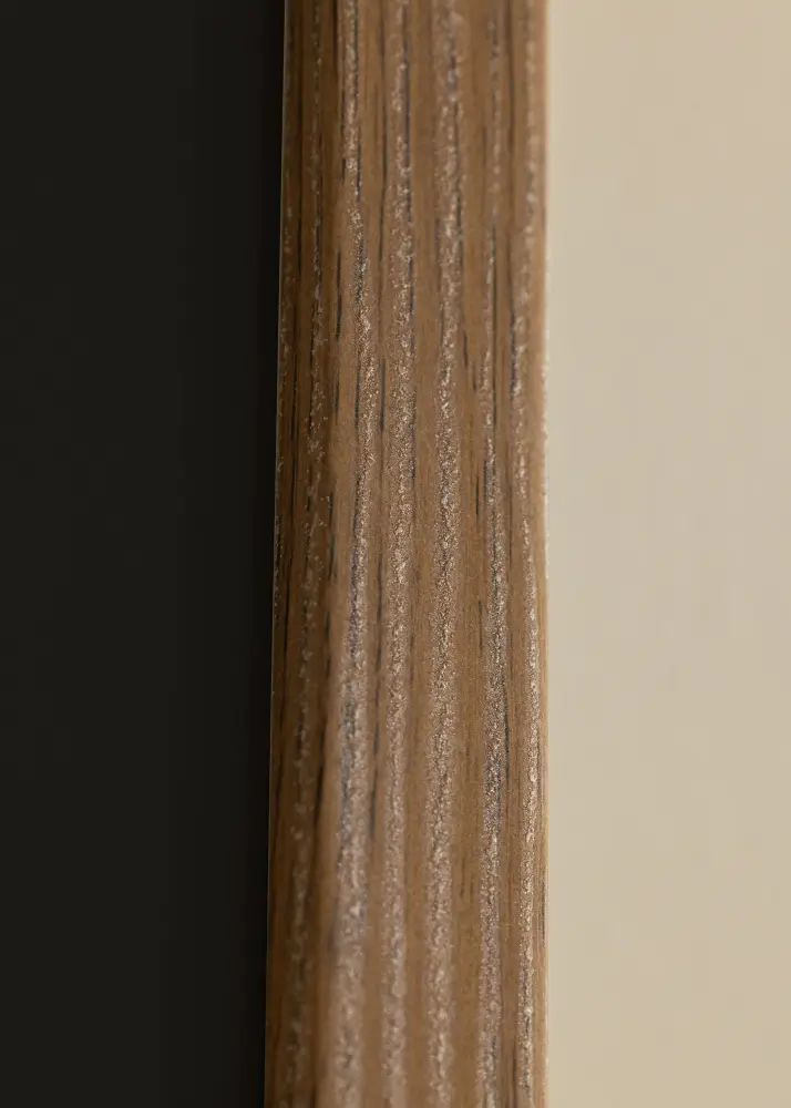 Moldura Fiorito Carvalho-escuro 50x70 cm - Passe-partout Preto 42x59,4 cm (A2)