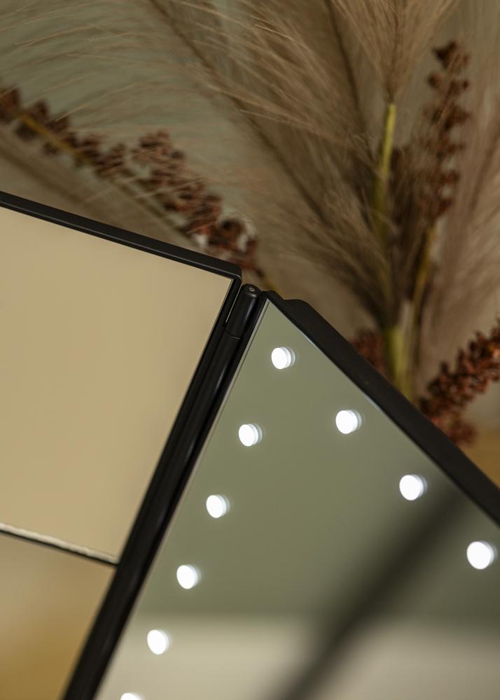 KAILA Espelho para toucador Fold II Preto - 38x25 cm
