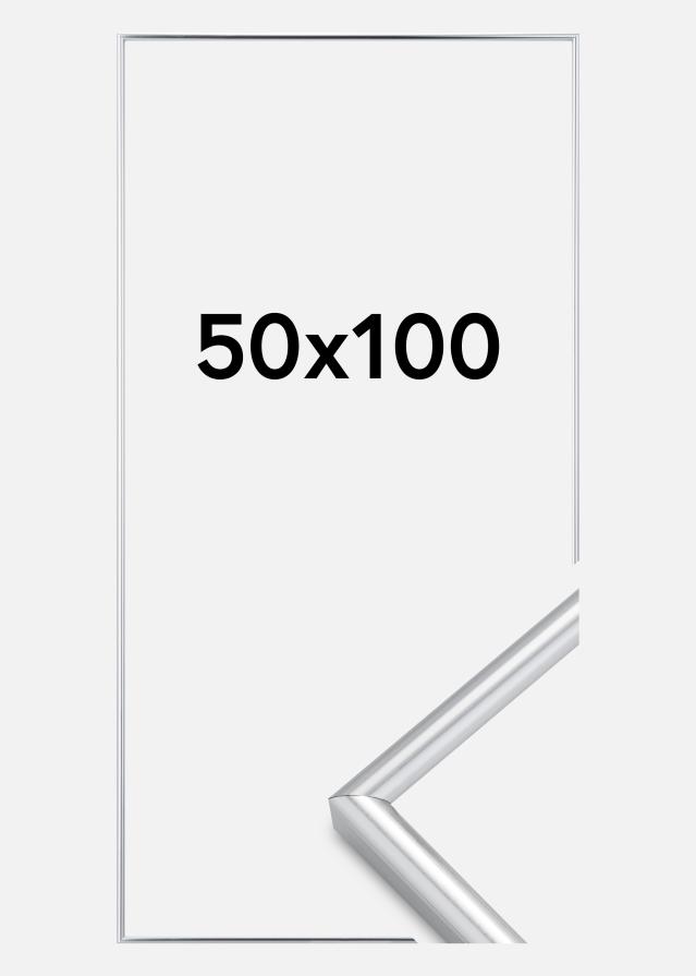 Moldura Galeria Prateado 50x100 cm