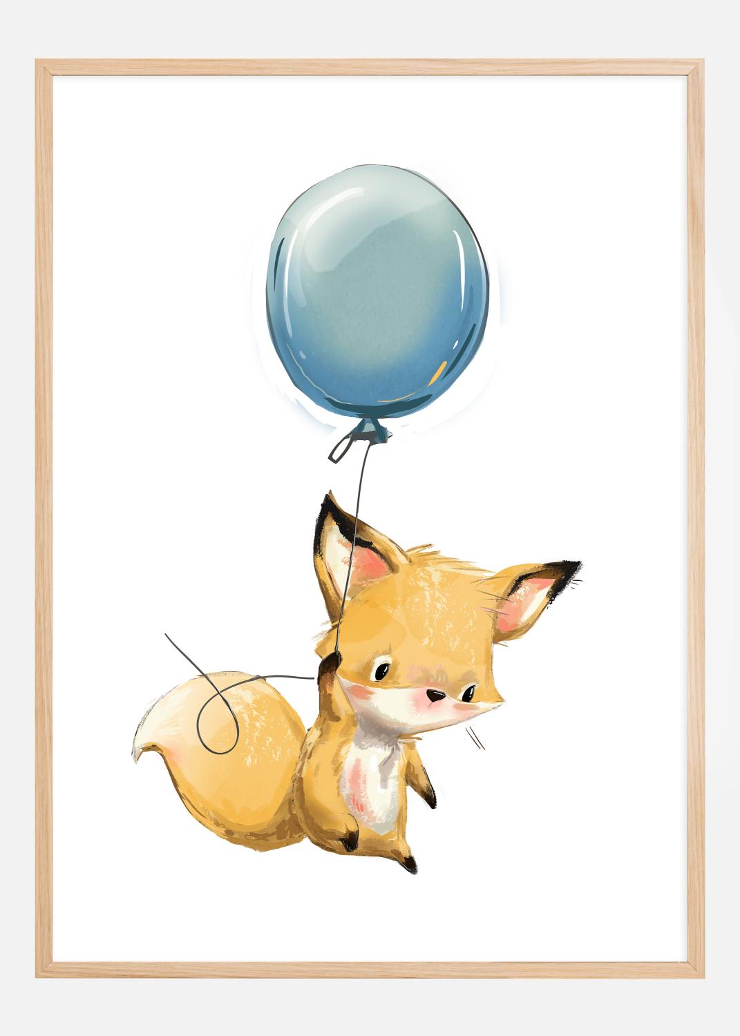 Product Image for Fox Balloon Póster (30x40 cm)