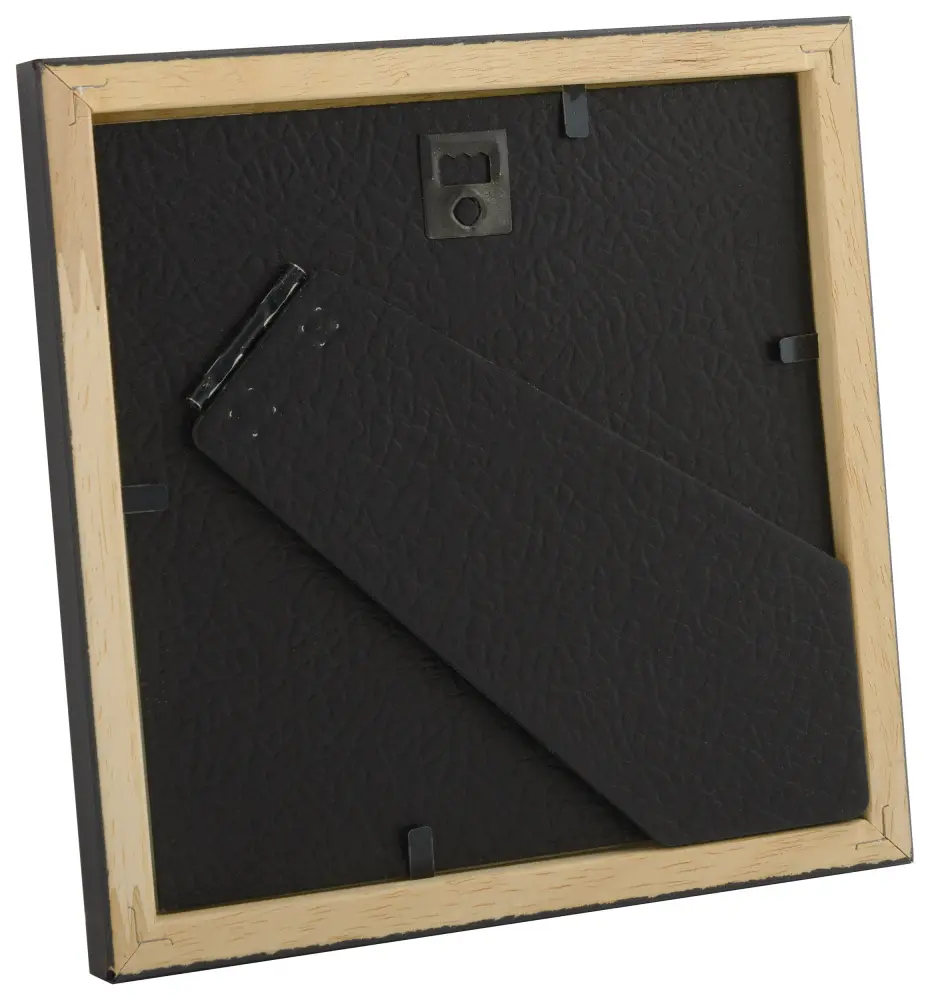 Moldura Slim Mate Vidro antirreflexo Preto 15x15 cm