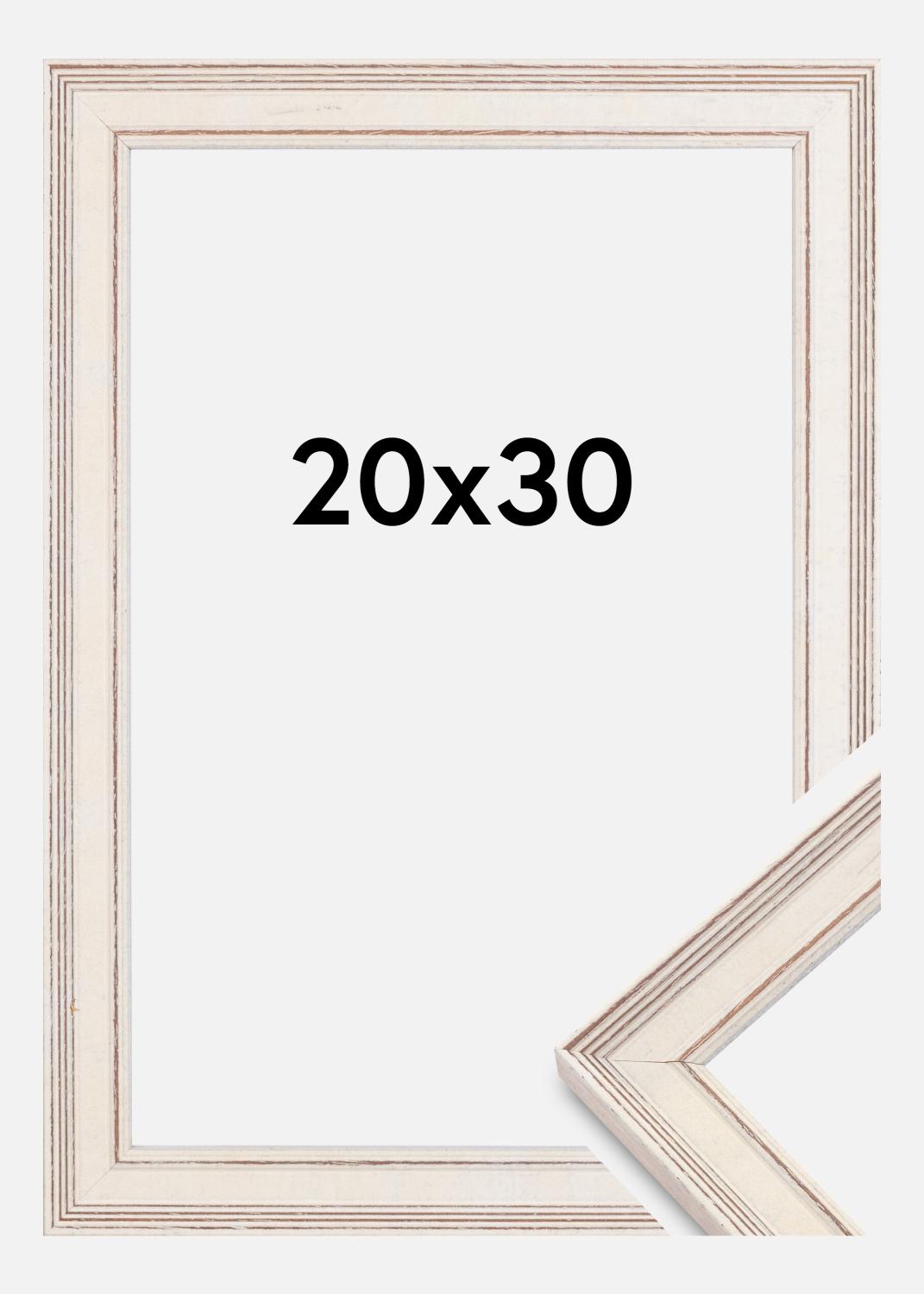 Product Image for Moldura Shabby Chic Vidro acrílico Branco 20X30 cm