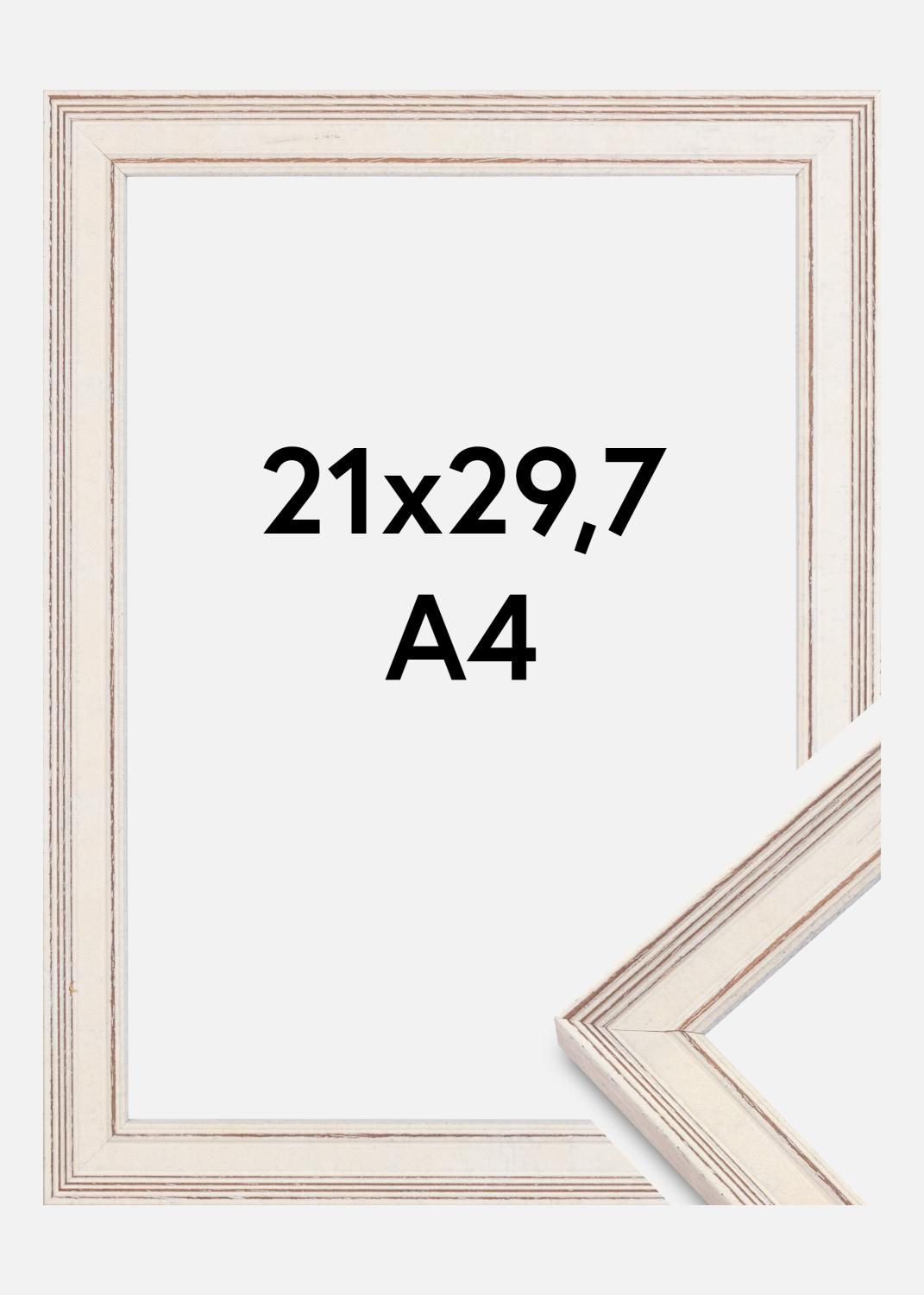 Product Image for Moldura Shabby Chic Vidro acrílico Branco 21x29,7 cm (A4)